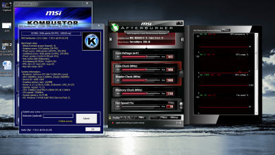 en idl: 29° pour la carte graphique et 26° pour le cpu.<br />Voila je remercie tout le monde qui ma aider pour cette config pour les conseils ect ... Je voudrai juste qu'on me dise pk ma carte graphique je peu l'oc aussi haut ou alors je c'est pas se que j'ai fait ! Et que l'on m'aide a oc mon processeurs merci a tous !