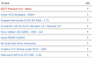 Ma config (+i7 2600K)